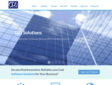 Tablet Screenshot of ozisolutions.com